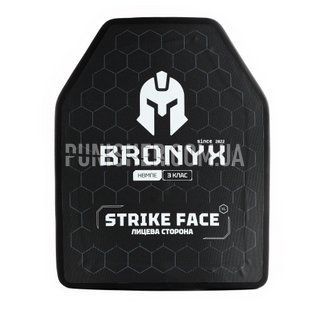 Бронеплита Bronyx AP3 3 клас X-Large, Чорний, Бронепластини, 3, X-Large, Надвисокомолекулярний поліетилен