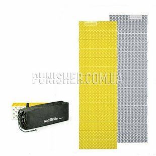 Каремат туристичний складаний одномісний IXPE Naturehike Thickened NH20FCD07 187x56x2,5 см, Жовтий, Килимок