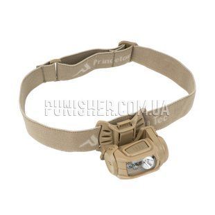 Налобный фонарь Princeton Tec Quad Tactical, Tan, Налобный, Батарейка, Белый, Красный