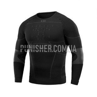 M-Tac Compression Thermal Shirt Black/Dark Gray, Black, Small