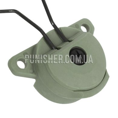 FMA EX Headset and Helmet Rail Adapter Set GEN2 for Peltor Comtac, Foliage Green, Headset, Peltor, Helmet adapters