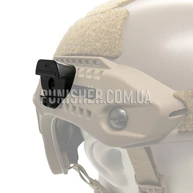 Адаптер Earmor Helmet Rails Adapter M-Lok для кріплення гарнітури на рейки шолома MTEK/FLUX, Чорний, Гарнітура, Earmor, Peltor, Адаптери на шолом