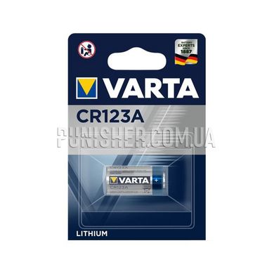 Varta CR123A 3V Lithium Battery, Silver, CR123A