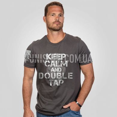 Nine Line Apparel Tig Double TapT-shirt, Grey, Small