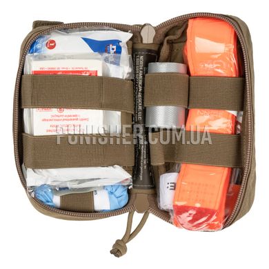 Комплект медицинский базовый NAR Out-Pak Kit Basic, Coyote Brown, Бинт эластичный, Бинт марлевый , Термопокрывало, Турникет