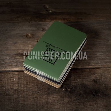 Набір міні-блокнотів Rite In The Rain On-The-Go Notebooks (6-pack), Olive, Блокнот