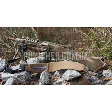 Збройовий ремінь Blue Force Gear Vickers M249 SAW Sling, Coyote Brown, Збройовий ремінь, Двоточковий