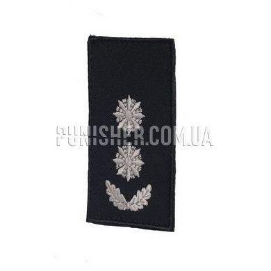 Shoulder-strap Police Lieutenant Colonel (pair) with Velcro 10х5cm, Black, Police, Lieutenant Colonel