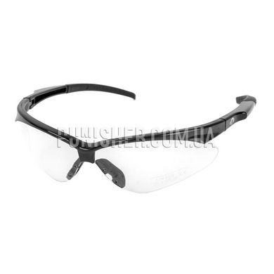Walker’s Crosshair Sport Glasses with Clear Lens, Black, Transparent, Goggles
