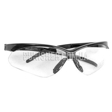 Walker’s Crosshair Sport Glasses with Clear Lens, Black, Transparent, Goggles