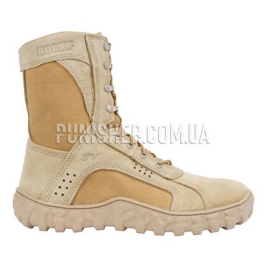 Rocky S2V Tactical Military Boots, Tan, 10.5 R (US), Summer, Demi-season