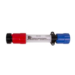 Тактический фонарь Lazerbrite Single Mode Tactical Flashlight Red & Blue, Черный, Ручный, Батарейка, Синий, Красный
