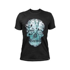 Dubhumans "Forest Skull" T-shirt, Black, Small