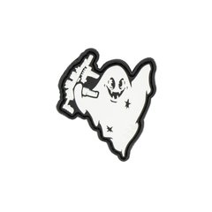 Dead Souls Group Ghost Retro-reflecting Patch, White, PVC