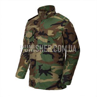 Helikon-Tex M65 Jacket - NyCo Sateen Woodland, Woodland, Large Regular