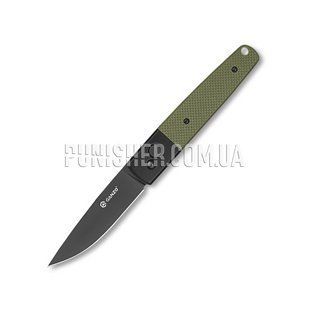 Ganzo G721B Black Blade Folding Knife, Olive, Knife, Folding, Smooth