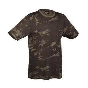 Mil-Tec Multicam Black T-Shirt, Multicam Black, Small