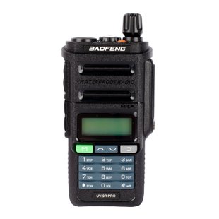 Радіостанція Baofeng UV-9R PRO, Чорний, VHF: 136-174 MHz, UHF: 400-520 MHz