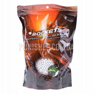 Rockets Professional 0,23 g 1kg BB Bullets, White, Standard, Balls, 0,23