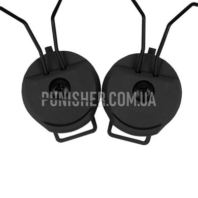 Адаптер FMA Headset and Helmet Rail Peltor, Чорний, Гарнітура, Peltor, Адаптери на шолом