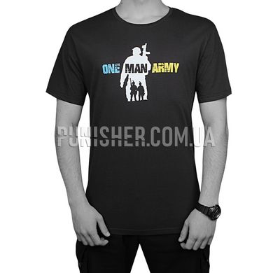 Футболка Punisher "One Man Army" с цветным принтом, Graphite, Small