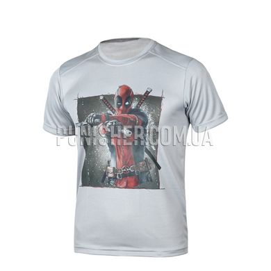 Shotgun Ukraine Deadpool T-shirt, Grey, Small