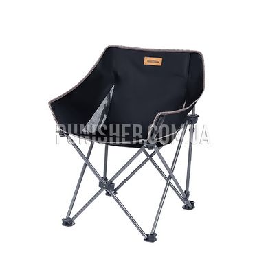 Naturehike NH20JJ022 600D Oxford Cotton/steel Folding Armchair, Black, Chair