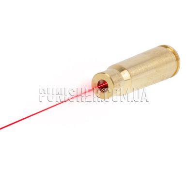 Vector Optics 7.62x39 Cartridge Laser Bore Sight, Yellow, Laser training cartridge