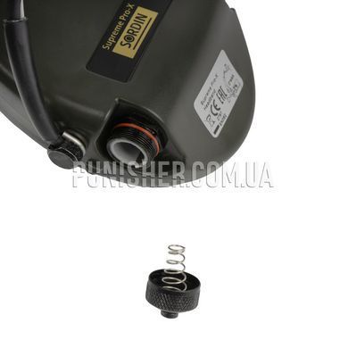 MSA Sordin Supreme Pro-X Hear2 Hearing Protection Headset, Olive, Active, 19