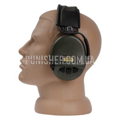 MSA Sordin Supreme Pro-X Hear2 Hearing Protection Headset, Olive, Active, 19