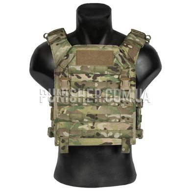 WAS RPC DFP M4 Recon Plate Carrier Combo with Detachable Triple 5.56 M4 Covered Mag Panel, Multicam, Medium, Plate Carrier