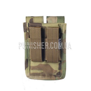 A-line СМ14 GEN.2 Pistol Magazine Double Pouch, Multicam, 2, Molle, Glock, Beretta, For plate carrier, 9mm, Cordura 1000D