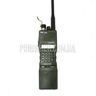Радиостанция двух канальная TRI PRC 152 (Бывшее в употреблении), Olive, FM: 87-108 MHz, VHF: 136-174 MHz, UHF: 400-470 MHz, UHF: 480-520 MHz