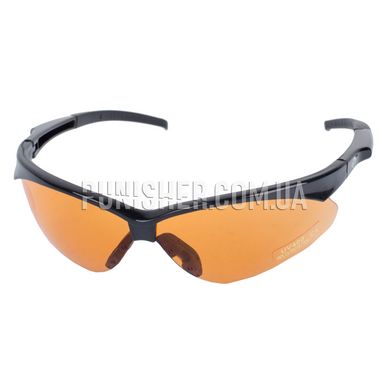 Стрелковые очки Walker's Crosshair Sport Glasses с янтарной линзой, Черный, Янтарный, Очки