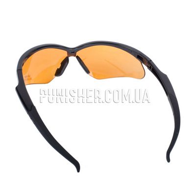 Стрелковые очки Walker's Crosshair Sport Glasses с янтарной линзой, Черный, Янтарный, Очки