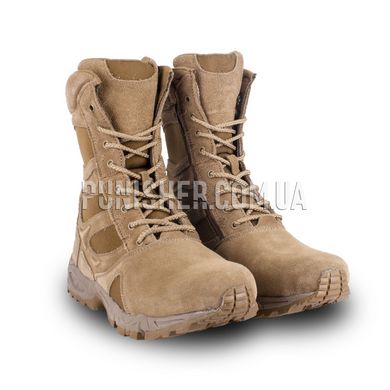 Rothco Forced Entry 8" Deployment Boots With Side Zipper, Coyote Brown, 9 R (US), Demi-season
