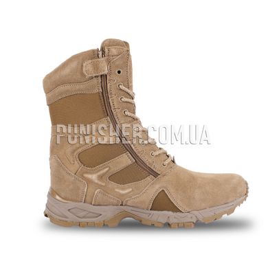 Rothco Forced Entry 8" Deployment Boots With Side Zipper, Coyote Brown, 9 R (US), Demi-season