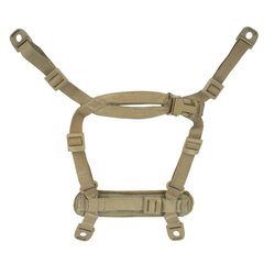Ops-Core HEAD-LOC 4-Point H-Nape Chinstrap (Used), Tan, Harness system