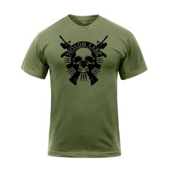 Rothco Molon Labe Skull T-Shirt, Olive Drab, Small