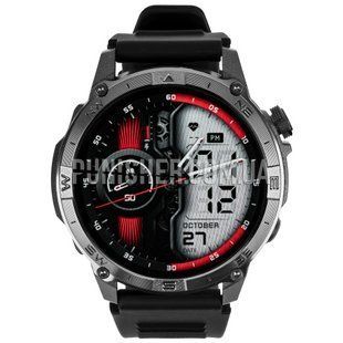 North Edge GPS Smart Titan Watch with Compass, Black, Altimeter, Barometer, Alarm, Date, Month, Compass, Backlight, Heart rate monitor, Stopwatch, Fitness tracker, GPS, Sports watches
