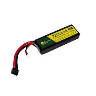 Electro River LiPo 7.4V 2200mAh 50C Battery Deans, Black