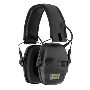 Howard Impact Sport Earmuff Multicam Black, Multicam Black, Active, 22