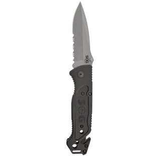 Складной нож SOG Escape Folding Knife, Черный, Нож, Складной, Полусеррейтор