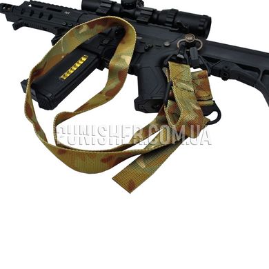 Оружейный ремень FMA FS3 Multi-Mission Single Point/2Point Sling, Multicam, Оружейный ремень, Одноточечный, Двухточечный