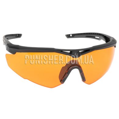 Revision StingerHawk Eyewear with Clear & Amber Lens, Black, Amberж, Transparent, Goggles, Regular