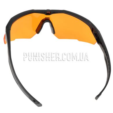 Revision StingerHawk Eyewear with Clear & Amber Lens, Black, Amberж, Transparent, Goggles, Regular