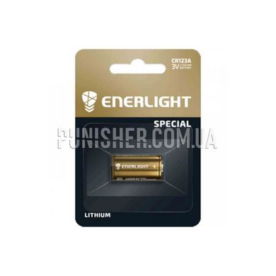 Батарейка Enerlight CR123A Lithium, Жёлтый