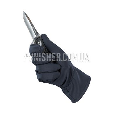 M-Tac Winter Soft Shell Dark Navy Blue Gloves, Navy Blue, Small