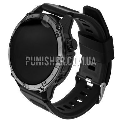 Годинник North Edge GPS Smart Titan з компасом, Чорний, Альтиметр, Барометр, Будильник, Дата, Місяць, Компас, Підсвічування, Пульсометр, Секундомір, Фітнес-трекер, GPS, Спортивний годинник