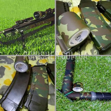 Камуфляжная армированная лента HPX CAMO Tape 48мм х 5м, Woodland, Камуфляжная лента